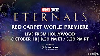 Marvel Studios Eternals  Red Carpet LIVE [upl. by Terzas212]