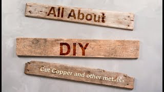 How to cut copper [upl. by Yttap]