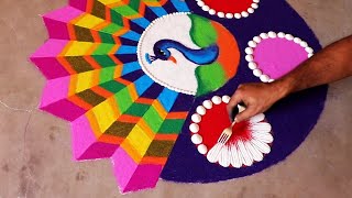 Beautiful 3D rangoli for Diwali [upl. by Lytsirk]