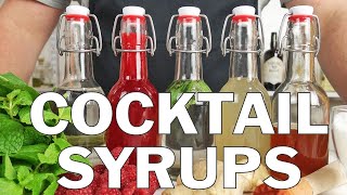 5 x Essential syrups for making cocktails [upl. by Repohtsirhc33]