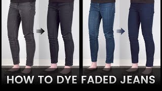 How to Dye Faded Jeans [upl. by Archibold]