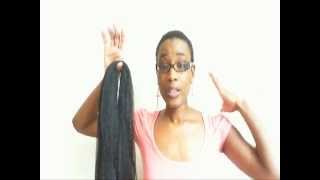 How to do a Natural Ponytail Kanekalon Hair [upl. by Anihcak931]