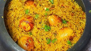 कूकर में बनाए झटपट अंडा बिरयानीEgg biryani in pressure cookerBachelors Recipe Quick Egg Biryani [upl. by Griffie]