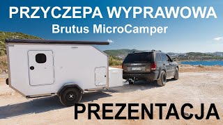 Przyczepa wyprawowa offroad  Teardrop  BRUTUS MicroCamper [upl. by Assirk751]