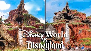 Top Walt Disney World Rides vs Disneyland Rides Magic Kingdom vs Disneyland [upl. by Nobie]