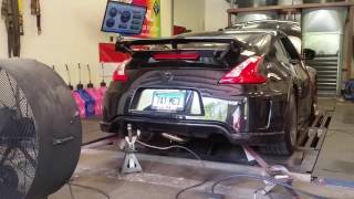 Nismo 370z Tomei Exhaust with Motordyne ART pipes Dyno Pull [upl. by Hambley]