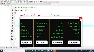 C Program to Print Star Pattern  Part 1  Learn Coding [upl. by Donnamarie]