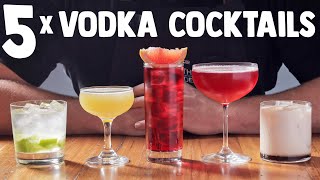 5 x Easy Vodka Cocktails part 1 [upl. by Ingram]