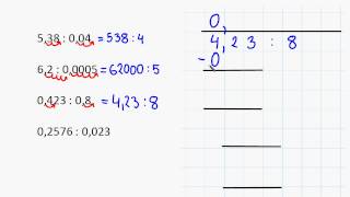 Dzielenie ułamków dziesiętnych [upl. by Hultin]