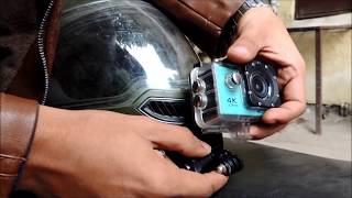 How to mount Action Cam on Helmet in 5 Minutes  Easy amp HIndi [upl. by Gambell917]