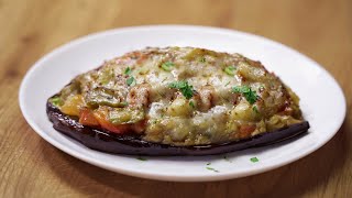 Berenjenas RELLENAS de verduras al horno  Gorka Barredo [upl. by Eneleahs]