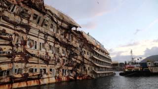 Costa Concordia as it looks today January 2014 [upl. by Abehsile]