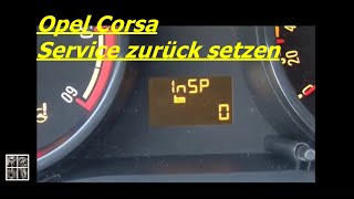 Opel Corsa D 13 CDTI Service reset Inspektion Intervall zurücksetzen [upl. by Miculek915]