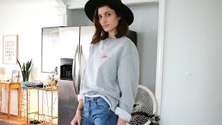 DIY Reconstruct and Style an Oversized Sweatshirt [upl. by Akimad]