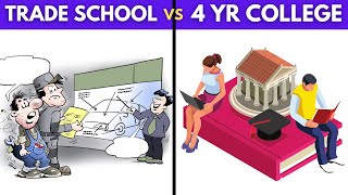 Trade school vs College  How they compare [upl. by Enaamuj433]