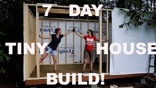 TINY HOUSE BUILD  Frame and Floor  BUILDING tiny Part One [upl. by Sontich]