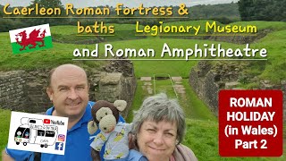 305 Caerleon Castle Roman Fortress and Baths Legionary Museum and Roman Amphitheatre Wales [upl. by Anyat687]