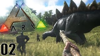 LA CHASSE AUX DINOSAURES   ARK Survival Evolved  Ep2 [upl. by Yraeht204]