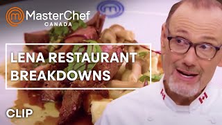 Breakdowns During Restaurant Takeover  MasterChef Canada  MasterChef World [upl. by Dorren987]