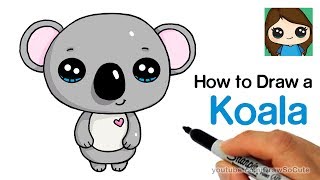 How to Draw a Koala Super Easy and Cute [upl. by Carrelli746]