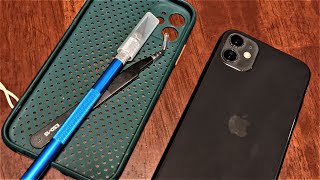 iPhone 11 camera glass replacement DIY [upl. by Eniamrehs624]