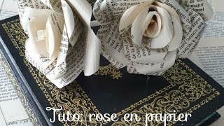 Faire des roses en papier [upl. by Einnalem]