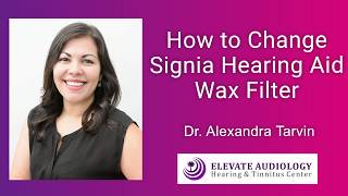 How to Replace a Signia Hearing Aid Wax Filter [upl. by Anytsirhc611]