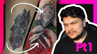 Como HACER UN COVER UP Tattoo 🔥  Paso a Paso  parte 1 [upl. by Allemahs]