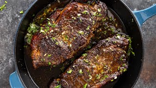 PanSeared Steak with Garlic Butter [upl. by Alric372]