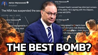 The 10 Greatest Woj Bombs in NBA History [upl. by Aldis424]