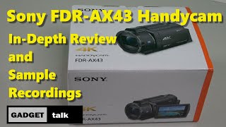 Sony FDR AX43 4K HandyCam [upl. by Enoitna]