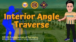 Interior Angle Traverse  Traversing and Traverse Computations  Fundamentals of Surveying [upl. by Yelhak]