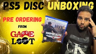 Unboxing SNIPER ELITE RESISTANCE PS5 Disc Trusting GameLoot again [upl. by Chalmers]