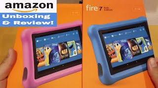 Amazon Fire Tablet 7 Kids Edition  Unboxing and Review [upl. by Neddy329]