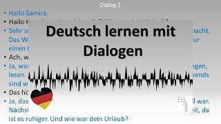 Dialoge A2  B1 Deutsch lernen durch Hören  4 [upl. by Atilamrac]