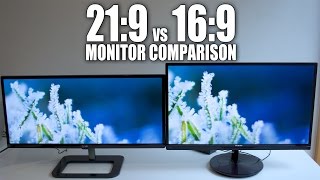 LG Ultrawide 29quot 219 vs Philips 27quot 169 1080p Display Comparison 29UB65P [upl. by Enalda683]