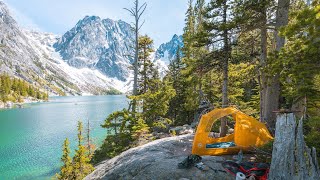 Backpacking Colchuck Lake in the Alpine Lakes Wilderness  Washington State [upl. by Molloy561]