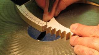 Cutting Wood Gear amp Clock Wheel Teeth [upl. by Dail]