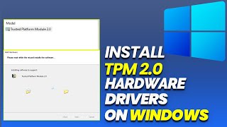 WINDOWS 11 TPM 20  DRIVERS INSTALLATION [upl. by Kcajyllib]