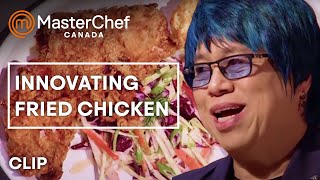 ried Chicken FaceOff  MasterChef Canada  MasterChef World [upl. by Ellecrad]