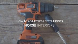 How to Adjust IKEA Besta Hinges [upl. by Dupuis]