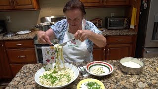 Italian Grandma Makes Fettuccine Alfredo [upl. by Prima]