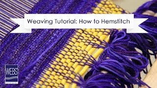 How to Hemstitch  Finishing Weaving [upl. by Emanuela]