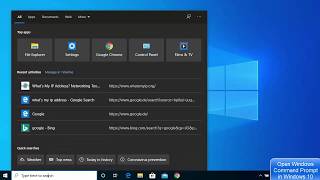 How to Open Windows Command Prompt in Windows 10 [upl. by Limber317]