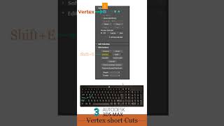 Edit poly modifier  Vertex shortcut [upl. by Alic]