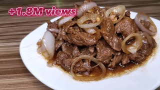 BEEF STEAK  HOW TO COOK BEEF STEAK  BEEF STEAK RECIPE  AMY GUEVARRA [upl. by Ettenowtna]