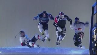 Extreme Downhill Ice Skating Red Bull Crashed Ice world championships [upl. by Urbain]