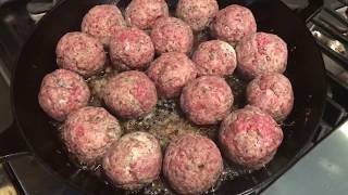 Homemade Meatballs Taught From Scratch [upl. by Bertine55]