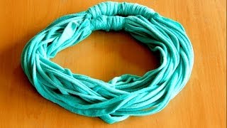 DIY TShirt Scarf [upl. by Nazarius]