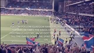 New Rangers Song Follow Follow Glasgow Rangers [upl. by Nomead]